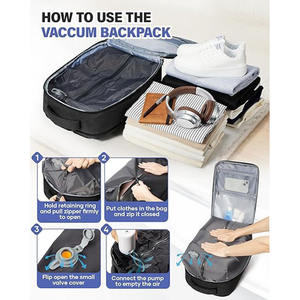 Sac <span class=keywords><strong>à</strong></span> dos de voyage sous vide <span class=keywords><strong>en</strong></span> polyester avec fermeture éclair, grand format, <span class=keywords><strong>bagage</strong></span> <span class=keywords><strong>à</strong></span> <span class=keywords><strong>main</strong></span> sous siège pour femmes et hommes, compatible Ryanair 40x30x20 - Product Image 3