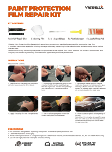VISBELLA ремонт автомобиля краска защитная пленка ремонтный комплект - Product Image 2