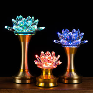 Maulianhua מפעל סיטונאי נטענת נבלטה קריסטל לוטוס ארוך אור גואנין עבור קישוטי חג המולד - Product Image 2