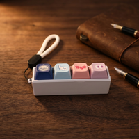Testeur de commutateurs mécaniques personnalisés 4 touches pour clavier, anti-stress, pour un setup de bureau esthétique et mignon