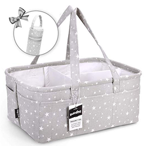 Caddy Diaper Organizer Diaper Caddy Organizer Custom Grey Star Baby Caddy Diaper Organizer Bag With 10 Pockets Foldable Nursery Diaper Storage Basket For Baby Toys