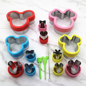 Juego de 15 Cortadores de Galletas con Formas de Frutas, Verduras y Dibujos Animados, Cortadores de Galletas de <span class=keywords><strong>Minnie</strong></span> y Mickey Mouse para Niños - Product Image 2