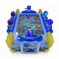 Machine de jeu d'arcade de pêche pour 6 joueurs, à monnayeur, thème océan, multijoueur, pour parc d'attractions