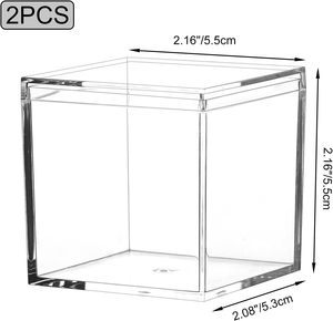 Caja de acrílico transparente mini cuadrada para dulces y pan, con técnicas de inyección, ideal para fábricas. - Product Image 2