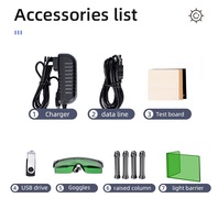 Grabador Láser Portátil DAJA DJ6, Máquina de Grabado Láser de Escritorio para Madera, Cuero, Bambú, Manualidades, Grabado de Logotipos y Patrones