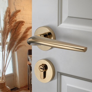 Tay Nắm Cửa Kiểu Châu Âu Vàng Cổ Điển YONFIA 8036 Bán Chạy Tay Nắm Cửa Bằng Hợp Kim Kẽm Dành Cho Cửa Nội Thất - Product Image 4