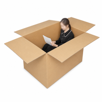 Boîtes d'expédition en carton ondulé à fentes, cartons RSC, recyclables, écologiques, emballage personnalisé avec logo, vente en gros, livraison de colis