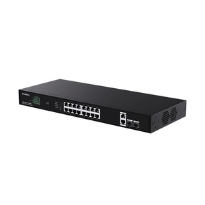 สวิตช์จ่ายไฟแบบจัดการได้ <span class=keywords><strong>Tenda</strong></span> 16 พอร์ต Gigabit POE พร้อมระบบตรวจสอบและเปลี่ยนทิศทางการจ่ายไฟ รุ่น TEG1120P-16-150W - Product Image 4