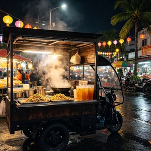 Carrello Ristorante Personalizzato All'ingrosso, Chiosco Mobile Multifunzionale <span class=keywords><strong>per</strong></span> Snack con Funzioni Complete, Barbecue, <span class=keywords><strong>Pasta</strong></span>, Carrello Elettrico <span class=keywords><strong>per</strong></span> Ristorazione - Product Image 1