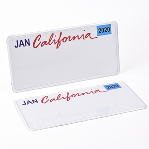 Cadre de <span class=keywords><strong>plaque</strong></span> d'immatriculation d'impression <span class=keywords><strong>californienne</strong></span> personnalisé accessoire de voiture <span class=keywords><strong>plaque</strong></span> de voiture en aluminium film intelligent réfléchissant plaques de voiture - Product Image 2