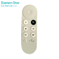 Télécommande ES-RM129-1-V Prix Usine pour Nouveau Google Chromecast 4K TV Google Voice Décodeur Smart TV G9N9N Voice BT IR