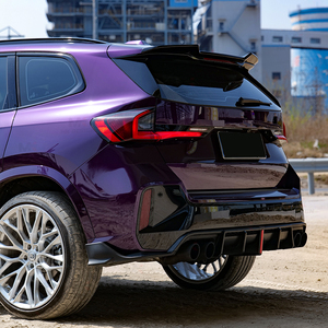 Labbro paraurti posteriore in stile VTEN nero lucido con luce a LED per <span class=keywords><strong>BMW</strong></span> X1 <span class=keywords><strong>U11</strong></span> 2024 + diffusore posteriore stile auto - Product Image 4