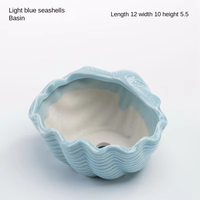 Pot de fleurs en céramique motif étoile de mer et coquillage, design OEM, pour décoration de chambre d'enfant, animal marin mignon, vente en gros