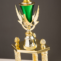 Trophées personnalisés en plastique T47 pour le Taekwondo, avec trois piliers, tasses, médailles et plaques pour les écoles et les studios