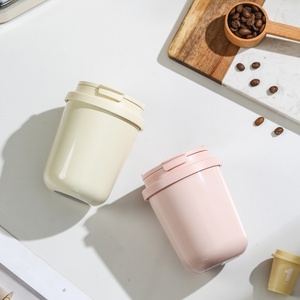 Vaso Térmico Portátil de Acero Inoxidable 316L, Hermético, de Gran Capacidad, Estilo Moderno y Minimalista, Color Blanco Lechoso - Product Image 3