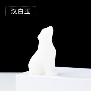 Nuovi prodotti giocattolo naturale stile Feng Shui pietra grezza esemplari di minerale decorazione per la casa animale <span class=keywords><strong>blu</strong></span> Opalite <span class=keywords><strong>lupo</strong></span> di cristallo - Product Image 2