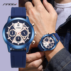 Men's <b>Watch</b> High End Multifunctional Waterproof Silicone Strap Quartz <b>Watch</b> - Product Image 4