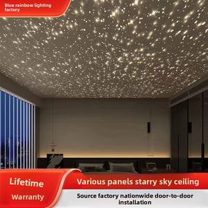 Pırıltı LED <span class=keywords><strong>Fiber</strong></span> optik yıldız tavan paneli açık dış oturma odası kullanımı için uzaktan kumanda renk değişimi Starlight - Product Image 2
