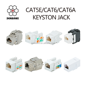 Acoplador en línea Cat6 RJ45 8p8c acoplador directo cat6a CAT5e Cat6 Keystone - Product Image 5