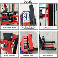 Mini Montacargas de Fácil Operación, Flexible, Elevación de 1.2M/1.6M, Capacidad de Carga de 300Kg, Control Remoto Inalámbrico, Diseño Desmontable, Precio Competitivo
