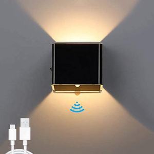 Lámpara de Pared Recargable por USB, Luz Interior para el Hogar con Sensor de Movimiento, Lámpara de Noche para Dormitorio, Lámpara Decorativa para Pasillo y Escaleras, Lámpara de Pared LED - Product Image 1