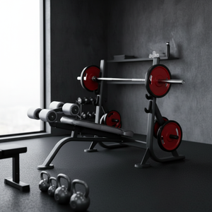 <span class=keywords><strong>Banc</strong></span> de musculation <span class=keywords><strong>incliné</strong></span> professionnel pour salle de sport - Équipement robuste pour les exercices de presse inclinée et abdominaux - Product Image 4