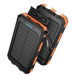 HOCO J164 8000mAh Banque d'alimentation solaire étanche antichoc avec double lampe torche, chargeur solaire portable d'extérieur, <span class=keywords><strong>batterie</strong></span> <span class=keywords><strong>externe</strong></span> - Product Image 2