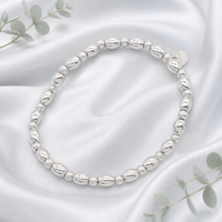 Chaîne à perles en acier inoxydable poli miroir, couleur argent, simple et minimaliste, pour usage quotidien, bijoux imperméables
