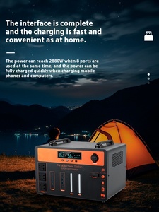 Портативная зарядная станция Best Buy 2400 Вт с двунаправленной зарядкой, большой емкостью LiFePO4, MPPT, для солнечных панелей, пусковое устройство для автомобиля, уличный фонарь - Product Image 5
