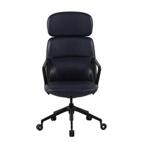 Fauteuil de Direction Exécutif en Cuir Haut de Gamme Moderne et Personnalisable pour PDG, Directeur, Manager – Chaise Pivotante à Dossier Haut, Réglable en Hauteur, Idéale pour Bureau à Domicile