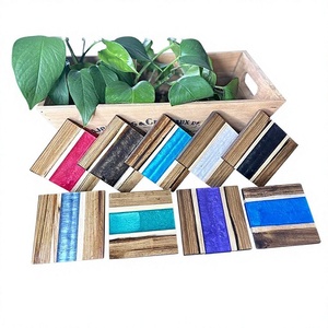 <b>Epoxy</b> <b>Resin</b> Coaster with Handmade Artistic Design Eco-Friendly Square Shape From Casglow Heritage <b>for</b> Home and <b>Table</b> Decor - Product Image 1