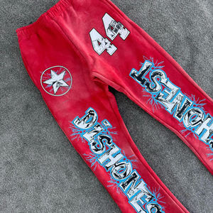 OEM بدلة رياضية للرجال ثقيلة بهودي مخصصة طقم من قطعتين ملابس الشارع طباعة غسول حمضي تنحنح خام طقم بنطال رياضي وهوديي - Product Image 4