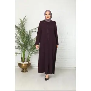 穆斯林女性沙特阿巴亚连衣裙畅销创意个性日常服卡夫坦连衣裙优质材料