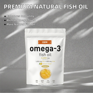 120 gélules souples de haute qualité, gélules souples naturelles pour adultes, huile de poisson d'eau profonde, oméga 3 DHA et EPA, améliore l'immunité pour les hommes, haute dose - Product Image 4