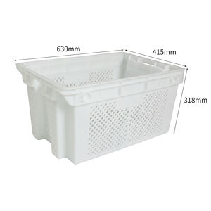 กล่องพลาสติกตาข่ายแบบมีหูหิ้ว ขนาดเล็ก <span class=keywords><strong>ราคา</strong></span>โรงงานจีน 620 <span class=keywords><strong>ลัง</strong></span> สำหรับจับปลา ขนส่งอาหารทะเล - Product Image 3