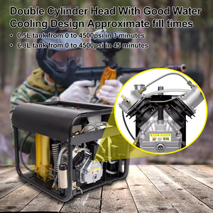 <span class=keywords><strong>Compresseur</strong></span> d'air à double cylindre TUXING de haute qualité avec écran LCD, 4500 psi, 300 bar, 220 V, <span class=keywords><strong>purge</strong></span> automatique, pour bouteille de plongée PCP et snorkeling - Product Image 4