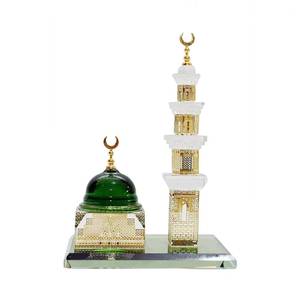 New Islamic Design Handmade <b>Cheap</b> Craft Wholesale Mini Mosque Spire Muslim <b>Crystal</b> Gift - Product Image 2