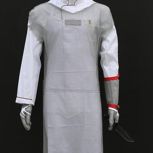 Delantales <span class=keywords><strong>de</strong></span> carnicero <span class=keywords><strong>de</strong></span> malla <span class=keywords><strong>de</strong></span> acero inoxidable, ropa <span class=keywords><strong>de</strong></span> seguridad protectora <span class=keywords><strong>de</strong></span> malla metálica para protectores <span class=keywords><strong>de</strong></span> matadero contra cortes - Product Image 5