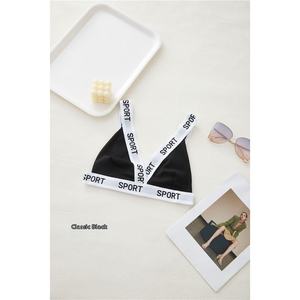 <span class=keywords><strong>Sujetador</strong></span> de camisola de estilo americano europeo transfronterizo para <span class=keywords><strong>Amazon</strong></span> para mujer, Top de tubo de copa triangular con retazos de letras roscadas - Product Image 6