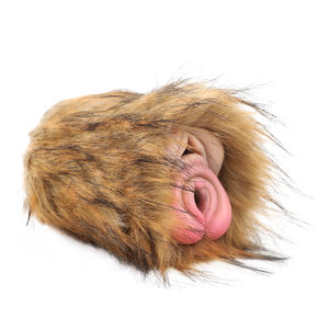 GEEBA mainan masturbasi pria silikon Vagina Dual Channel Tiger Masturbator saku realistis hewan mewah grosir - Product Image 3