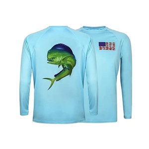 เสื้อตกปลาแบบมีฮู้ดแขนยาวสำหรับผู้ชาย ป้องกันรังสียูวี UPF 50  รับผลิตตามแบบ OEM - Product Image 4
