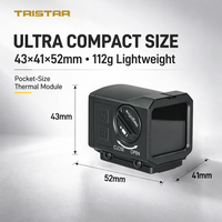 Caméra thermique miniature Tristar NV246, résolution 256x192, 5 modes d'image, écran tactile, photo, vidéo, fixation rapide, étanche