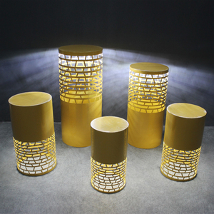 عرض ساخن لحفلات الزفاف, دعامة من الحديد اللامع لحفلات الزفاف والحلوى ، منصة حفلات الزفاف - Product Image 2