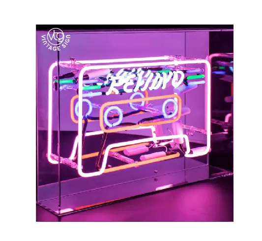 Ausstellung von Straßen schildern Benutzer definierte Acryl Led Neon Box Werbung Display Light Box Zeichen