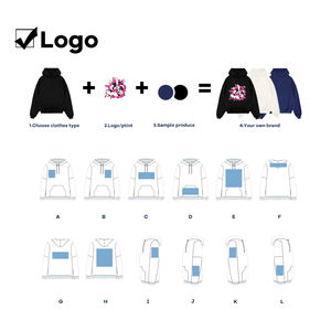 เสื้อฮู้ดดี้สีน้ำตาลแบบกำหนดเองได้ เสื้อสเวตเชิ้ตทรงโอเวอร์ไซส์สีน้ำตาล พิมพ์ลายกราฟิก คอกลม สวมใส่สบาย ฮู้ดดี้พร้อมโลโก้แบบกำหนดเองได้ ไซส์พลัส - Product Image 4