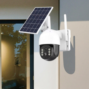 V380 Pro PTZ太阳能户外闭路电视摄像机4G WiFi单镜头，带人工智能运动检测sim卡监控系统 - Product Image 1