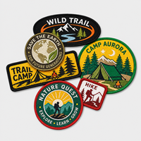 Badge brodé personnalisé durable, patch d'aventure thermocollant haute définition résistant à plus de 50 lavages pour casquettes et vêtements AWELLS