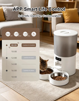 Distributeur automatique de nourriture pour animaux de compagnie sans fil 5L, distributeur intelligent de nourriture pour chiens et chats, minuterie programmable, bol d'alimentation, enregistrement vocal, contrôle par application