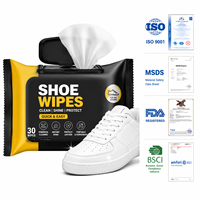 Lingettes nettoyantes pour chaussures, lingettes pour baskets, lingettes jetables pour chaussures en cuir, lingettes de voyage, logo personnalisé OEM