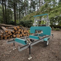 Machine hydraulique de scierie de bande de bois portable mobile électrique automatique de journal de la Chine pour le diesel de coupe de bois